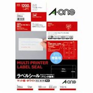 エーワン ラベルシールA4 12面100枚 28844