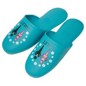 ニッポンスリッパ 抗菌トイレスリッパ 348760BL ブルー 10足