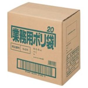 日本サニパック ポリゴミ袋 N-24 半透明 20L 10枚 60組