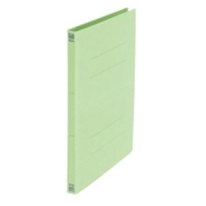 プラス フラットファイル 紙バインダー 2穴 No.021N A4S 緑 300冊