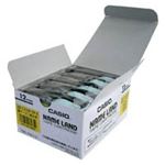 カシオ計算機(CASIO) テープ XR-12YW-20P-E 黄に黒文字12mm20個
