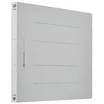 フラットファイル 紙バインダー 2穴 A4E 灰120冊 D018J-12GY