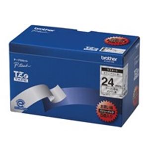 ブラザー工業(BROTHER) 文字テープ TZe-151V透明に黒文字 24mm 5個