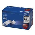 ブラザー工業(BROTHER) 文字テープ TZe-151V透明に黒文字 24mm 5個