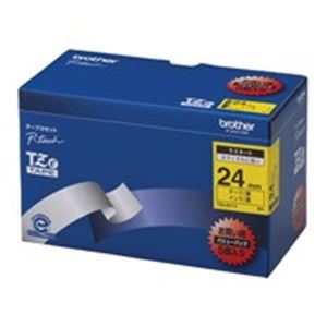 ブラザー工業(BROTHER) 文字テープ TZe-651V黄に黒文字 24mm 5個
