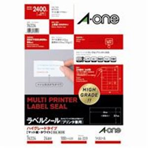エーワン ラベルシールA4ハイグレード24面100枚76224