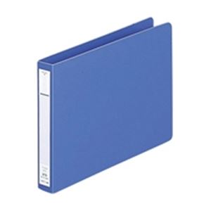 （まとめ買い）LIHITLAB パンチレスファイル F-374-9 A5E 藍 【×10セット】