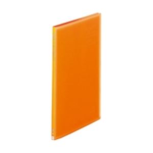 （まとめ買い）LIHITLAB クリヤーブック クリアブック20P G3101-4 A4S オレンジ 【×10セット】