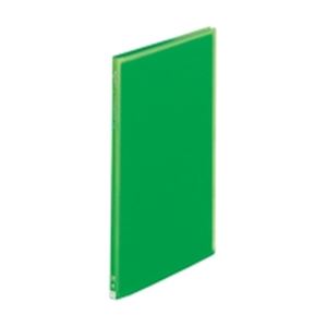 （まとめ買い）LIHITLAB クリヤーブック クリアブック20P G3101-6 A4S 黄緑 【×10セット】