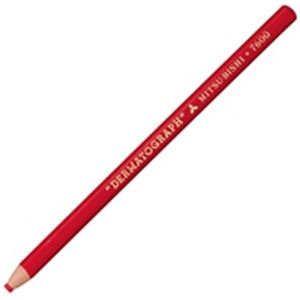 （まとめ買い）三菱鉛筆 ダーマト鉛筆 K7600.15 赤 12本入 【×3セット】