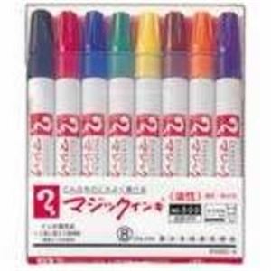 （まとめ買い）寺西化学工業 マジックインキ M500C-8 細書 8色セット 【×5セット】