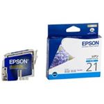 （まとめ買い）エプソン EPSON インクカートリッジ ICC21 シアン 【×4セット】
