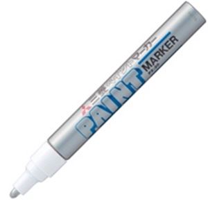 （まとめ買い）三菱鉛筆 ペイントマーカー PX-20.26 中字 銀 【×20セット】