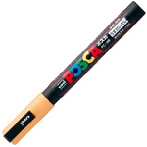 （まとめ買い）三菱鉛筆 ポスカ PC-3M.54 細字 うす橙 【×20セット】
