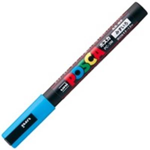 （まとめ買い）三菱鉛筆 ポスカ PC-3M.8 細字 水 【×20セット】