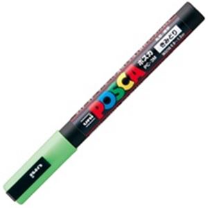 （まとめ買い）三菱鉛筆 ポスカ PC-3M.5 細字 黄緑 【×20セット】