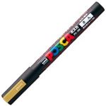 （まとめ買い）三菱鉛筆 ポスカ PC-3M.25 細字 金 【×20セット】