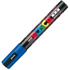 （まとめ買い）三菱鉛筆 ポスカ PC-5M.33 中字 青 【×20セット】