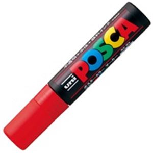 （まとめ買い）三菱鉛筆 ポスカ PC-17K.15 極太 赤 【×10セット】