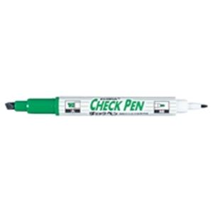 （まとめ買い）ゼブラ ZEBRA チェックペン MW-151-CK-G 緑 【×20セット】