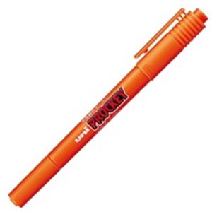 （まとめ買い）三菱鉛筆 プロッキーツイン PM-120T.4 細字 橙 【×30セット】