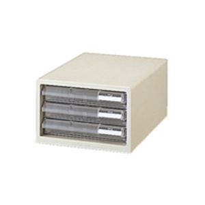 （まとめ買い）プラス レターケース LC-103A A4 浅3 ホワイト 【×2セット】