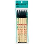 （まとめ買い）寺西化学工業 ラッションペン M300-T1-5P 黒 5Pパック 【×10セット】