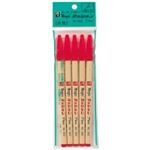（まとめ買い）寺西化学工業 ラッションペン M300-T2-5P 赤 5Pパック 【×10セット】