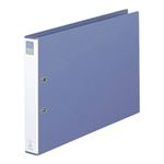（まとめ買い）LIHITLAB D型リングファイル F-755 A3E 51mm 青紫 【×3セット】