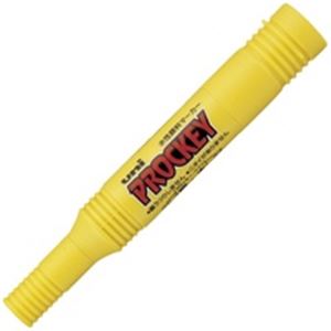 （まとめ買い）三菱鉛筆 プロッキー PM150TR.2 太細 黄 【×20セット】