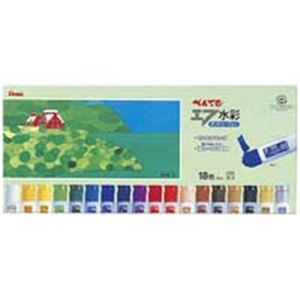 （まとめ買い）ぺんてる エフ水彩 ポリチューブ WFC1-18 18色セット 【×2セット】