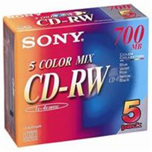 （まとめ買い）SONY ソニー CD-RW ＜700MB＞ 5CDRW700EX 5枚 【×5セット】