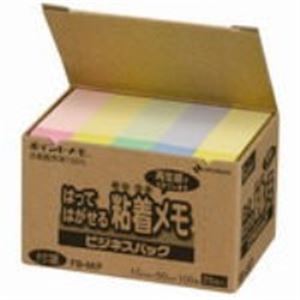 （まとめ買い）ニチバン ポイントメモ再生紙 FB-4KP パステル 【×5セット】