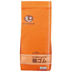 （まとめ買い）ジョインテックス 輪ゴムNo.16 500g B107J 【×10セット】