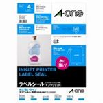 （まとめ買い）エーワン IJフィルムラベル 29293 透明 A4 4枚 【×3セット】