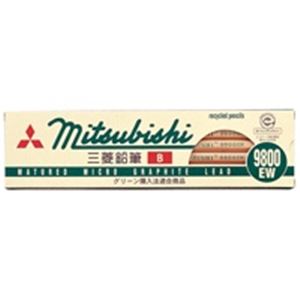 （まとめ買い）三菱鉛筆 リサイクル鉛筆 K9800EW B 12本 【×10セット】