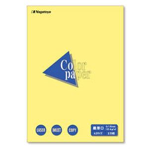 （まとめ買い）Nagatoya カラーペーパー最厚口A3 クリーム25枚 【×10セット】