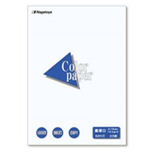 （まとめ買い）Nagatoya カラーペーパー最厚口B4 白25枚 【×10セット】