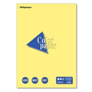 （まとめ買い）Nagatoya カラーペーパー最厚口B5 クリーム25枚 【×20セット】