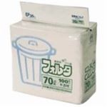 （まとめ買い）日本サニパック フォルタ・環優包装F-7H 半透明 70L 100枚 【×2セット】