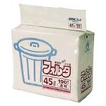（まとめ買い）日本サニパック フォルタ・環優包装 F-4C 透明 45L 100枚 【×3セット】