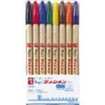（まとめ買い）寺西化学工業 ラッションペン M300C-8 細字 8色セット 【×10セット】