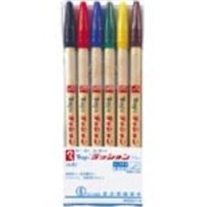 （まとめ買い）寺西化学工業 ラッションペン M300C-6 細字 6色セット 【×10セット】