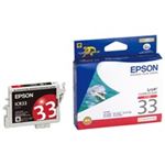 （まとめ買い）エプソン EPSON インクカートリッジ ICR33 レッド 【×4セット】