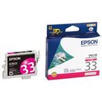 （まとめ買い）エプソン EPSON インクカートリッジ ICM33 マゼンタ 【×4セット】