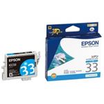 （まとめ買い）エプソン EPSON インクカートリッジ ICC33 シアン 【×4セット】