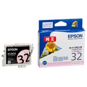 （まとめ買い）エプソン EPSON IJインクカートリッジ ICLM32 ライトマゼンタ 【×4セット】