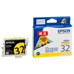 （まとめ買い）エプソン EPSON IJインクカートリッジ ICY32 イエロー 【×4セット】