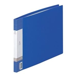 （まとめ買い）LIHITLAB クリヤーブック クリアブック リクエスト G3220-8 A4E 青 【×10セット】