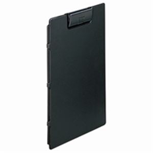 （まとめ買い）LIHITLAB クリップファイル F-2650-24 A4E 黒 【×5セット】
